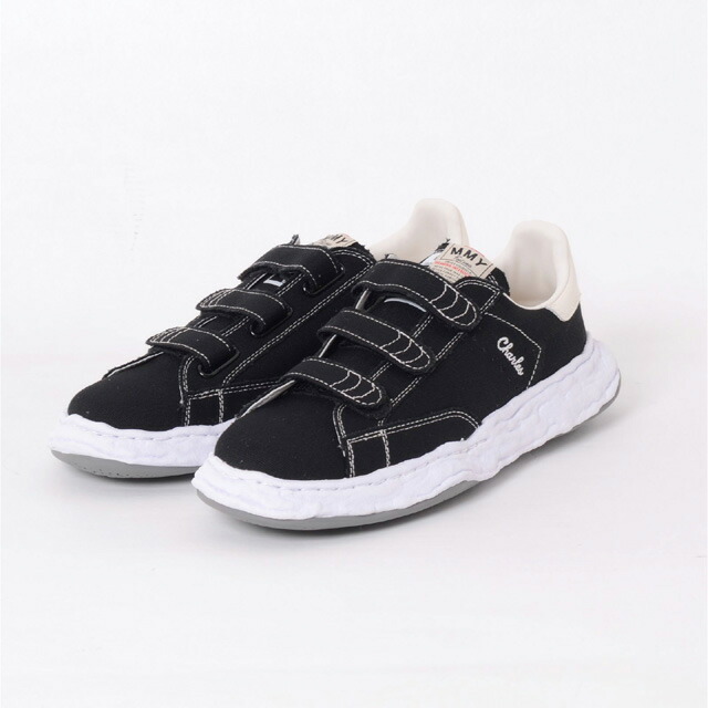 ミハラヤスヒロ (MIHARAYASUHIRO) ローカットスニーカー コットンキャンバス ブラック＜br /＞ma12fw704018blk＜br /＞ 2024SS メンズ春夏新作 送料無料 正規取扱