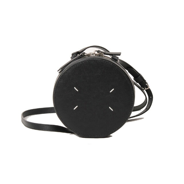 棲み家 マルジェラ (Maison Margiela) ミニラウンドバッグ 牛皮 黒いこと\u003cbr /\u003e25ssa2vl0016p6799\u003cbr /\u003e 2025SS レディース春夏新作 貨物輸送無料 定まり取りまわし
