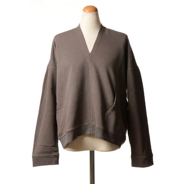エムエムシックス メゾンマルジェラ (MM6 MAISON MARGIELA) Vネックトレーナー コットン ブラウン＜br /＞25sss52gu0239m812＜br /＞ 2025SS メンズ春夏新作 送料無料 正規取扱
