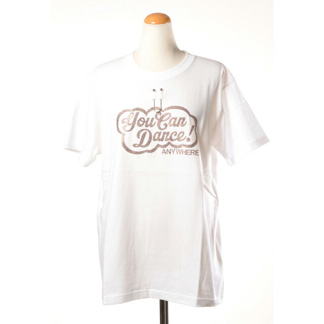 チカ キサダ (chika kisada) YouCanDanceTシャツ コットン ホワイト＜br /＞ct25222awhite＜br /＞ 2025AW レディース秋冬新作 送料無料 正規取扱