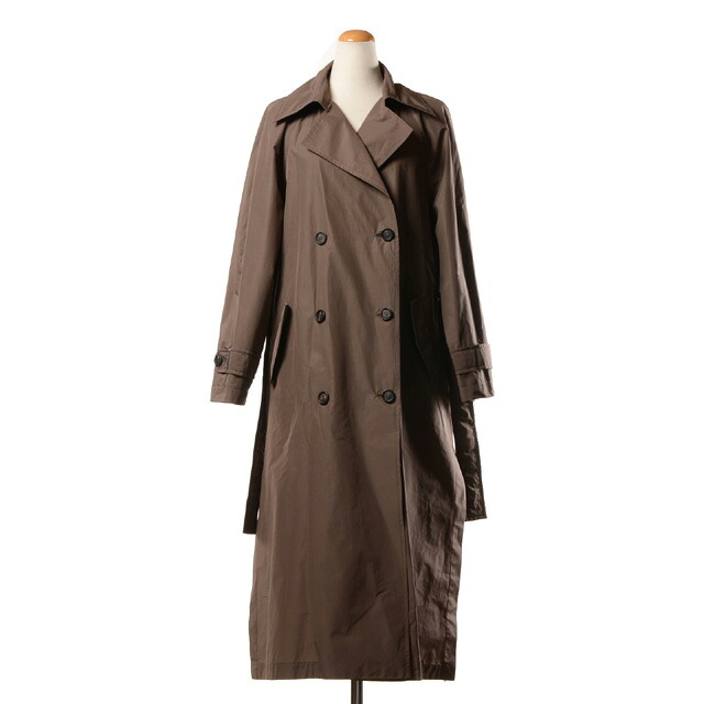 ブルネロクチネリ (Brunello Cucinelli) ロング丈トレンチコート 地絹綿織物 ココア\u003cbr /\u003emg5019909c2925\u003cbr /\u003e 2025SS レディース春夏新作 貨物輸送無料 定め事取りまわし