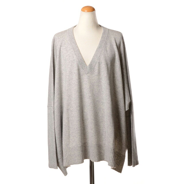 インポートブランド (import brand) マーロ malo ワイドフォルムセーター カシミア グレーqw681311903 2025AW レディース秋冬新作 送料無料 正規取扱｜ヨコアンティ