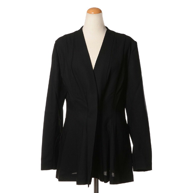 ダウェイ (DAWEI) ノーカラージャケット ヴァージンウール ブラック＜br /＞26sv05t01black＜br /＞ 2026SS レディース春夏新作 送料無料 正規取扱