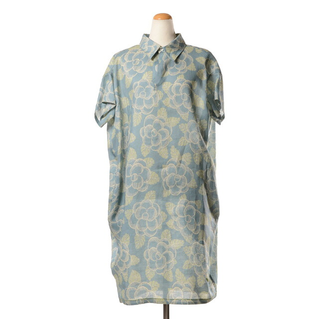 マルニ (Marni) フラワープリント半袖ドレス ラミー ブループリント＜br /＞abna1537s0bav15＜br /＞ 2026SS レディース春夏新作 送料無料 正規取扱