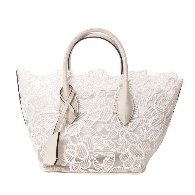 エルマノシェルビーノ (ermanno scervino) ミニ総レーストートバッグ レースなど ホワイト＜br /＞ep982079700whi＜br /＞ 2026SS レディース春夏新作 送料無料 正規取扱