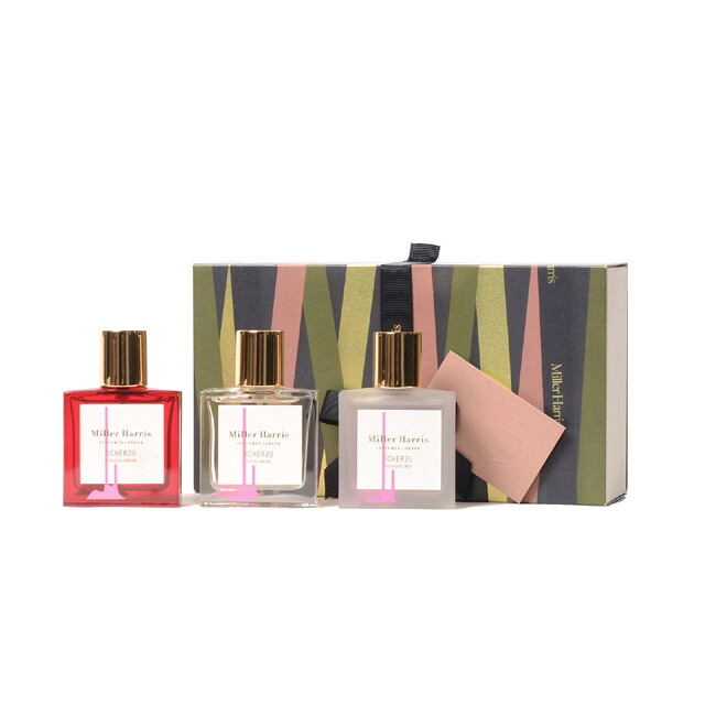ミラーハリス (Miller Harris) スケルツォ トリオ コレクション 30ｍl×3種 オーデパルファム・エクストレ ドゥ パルファム・ヘア&ボディミスト フローラルオリエンタルウッディ＜br /＞scherzotrio＜br /＞ 2025AW レディース秋冬新作 送料無料 正規取扱