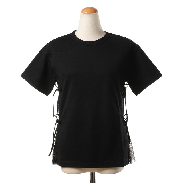 レキサミ (rekisami) サイドメッシュTシャツ コットンなど ブラック＜br /＞rt26017black＜br /＞ 2026SS レディース春夏新作 送料無料 正規取扱
