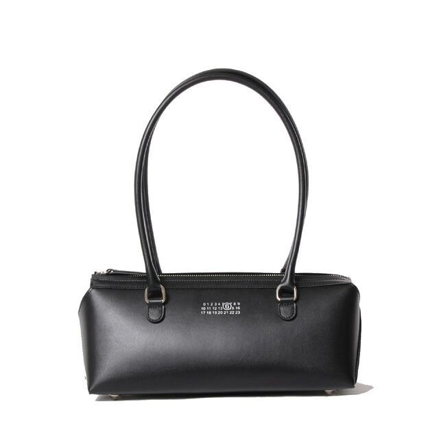 エムエムシックス メゾンマルジェラ (MM6 MAISON MARGIELA) バウレットバッグミディアム 牛革 ブラックsb6zh00409061t8013 2026SS レディースメンズ春夏新作 送料無料 正規取扱|ヨコアンティ