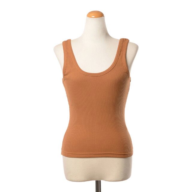 テラ (TELA) リブタンクトップ コットンストレッチ ブラウン＜br /＞sofia26cc26c04＜br /＞ 2026SS レディース春夏新作 送料無料 正規取扱
