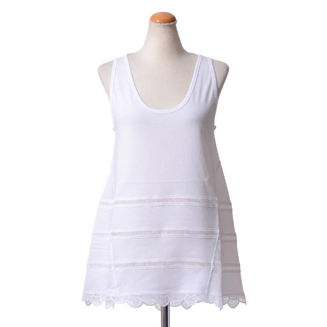 クロエ (chloe) ノースリレースタンク コットンジャージー オプティクホワイト jh02080500p 2015SS レディース春夏 3,980円以上購入で送料無料 【正規取扱】