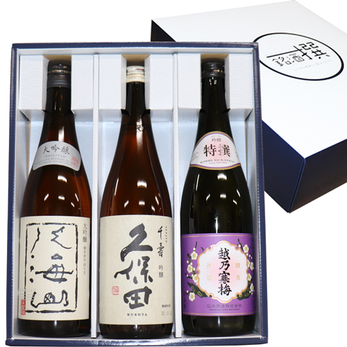 【楽天市場】送料無料 人気新潟銘酒 飲み比べセット720ml×3本 越乃