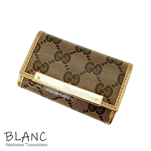 中古 グッチ 6連キーケース Ggクリスタル ブラウン Gucci 横浜blanc Novix Com