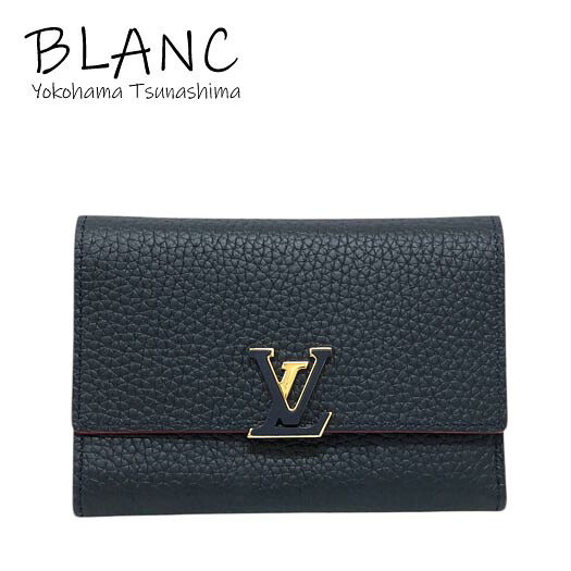 ルイヴィトン ポルトフォイユ カプシーヌ コンパクト 三つ折り財布 トリヨン マリーヌルージュ M63741 ウォレット LOUIS VUITTON 横浜BLANC【中古】