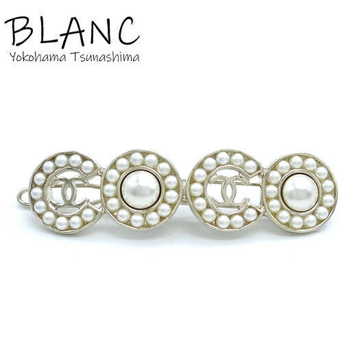 ◆送料込【CHANEL】24AW ヘアクリップ ゴールド＆パールホワイト 楽天市場】シャネル CHANEL ヘアクリップ ココマーク