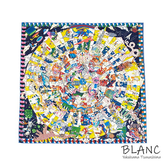 国内 正規品 送料無料 未使用展示品 中古 エルメス カレジェアン 140 L Epopee D Hermes エルメスの叙事詩 カシミヤ シルク ブルー マルチ 大判ストール ショール 横浜blanc 横浜blanc店 新年の贈り物 Kv Ratemyevent In