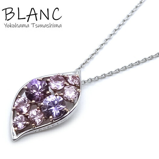 タサキ サファイア 1.65ct ネックレス K18イエローゴールド K18ホワイトゴールド 41cm TASAKI 田崎 横浜BLANC【中古】