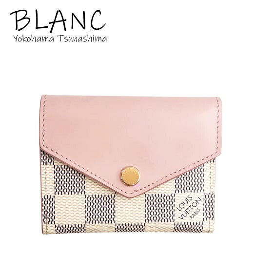 ルイヴィトン ポルトフォイユ ゾエ アズール ローズバレリーヌ N60292 三つ折紙入れ LOUIS VUITTON 横浜BLANC【中古】