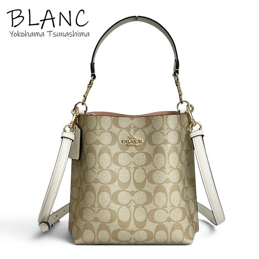 コーチ 2WAYハンドバッグ モリー バケットバッグ 22 ショルダー PVCレザー ベージュ CA582 COACH 横浜BLANC【中古】｜横浜BLANC店