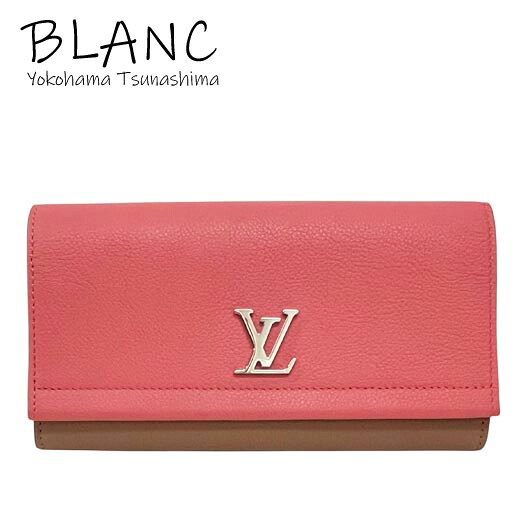 ルイヴィトン ポルトフォイユ ロックミー2 カーフレザー ブロッサム ピンク M62364 長財布 LOUIS VUITTON 横浜BLANC【中古】