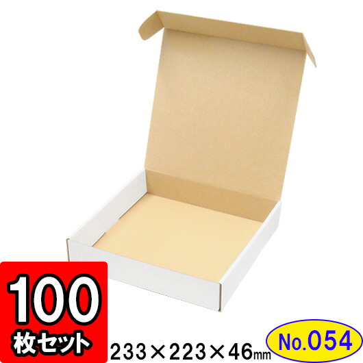 珍しい 楽天市場 あす楽 ダンボール N式箱 No 054 100枚セット 側面縁付差込タイプ ギフトボックス 箱 プレゼント用 ギフトボックス 無地 パッケージ 白 ダンボール箱 段ボール箱 梱包用品 梱包材 梱包資材 店舗用品 N式 業務用 Gift Box ダンボールの