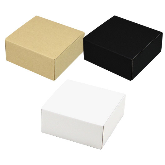 ダンボール N式箱(No.120) 【側面縁付差込タイプ】 内寸115&times;117&times;51mm｜ダンボールの横井パッケージ