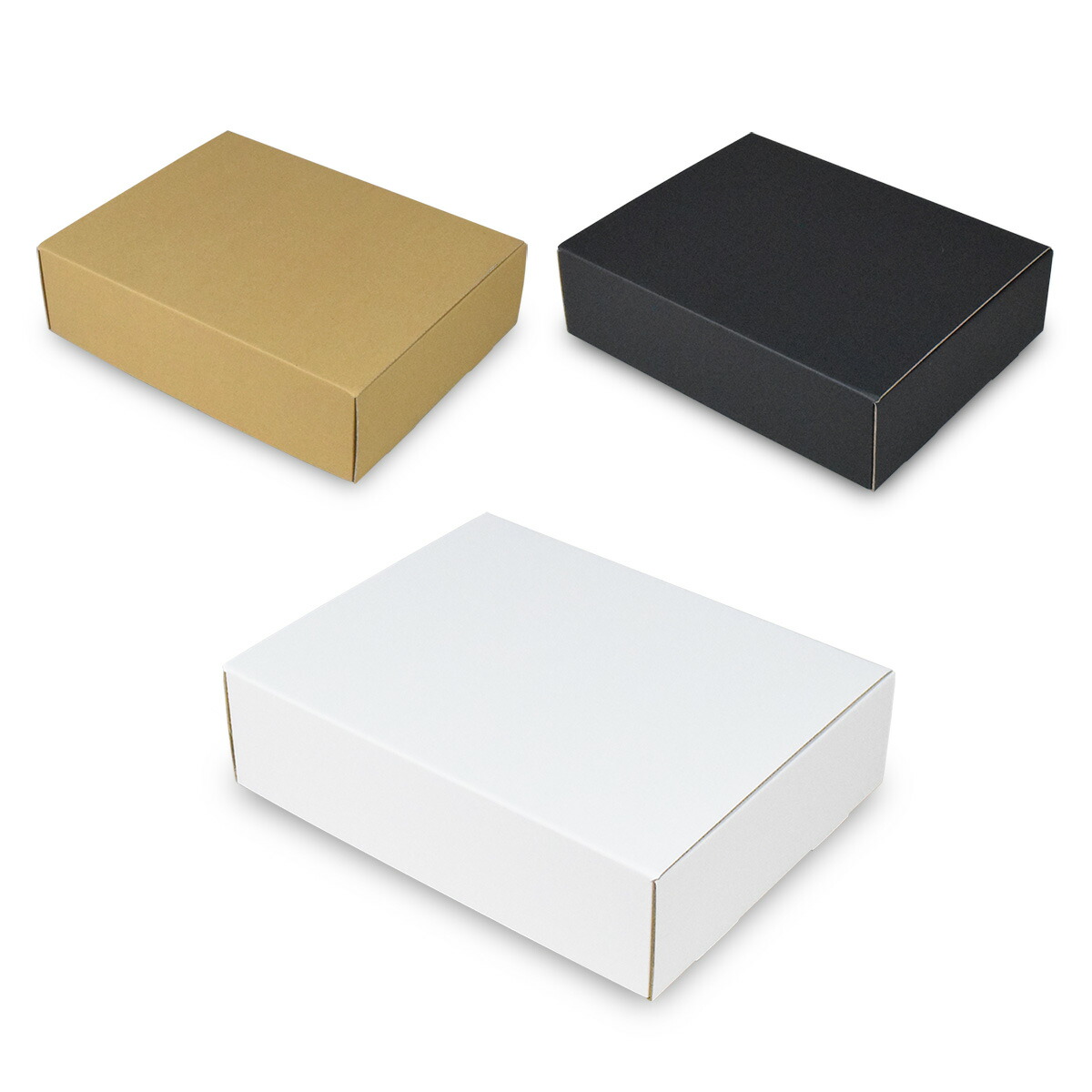 国産品 楽天市場】ダンボール 底ロック箱(No.004) 内寸207×152×112mm 梱包材
