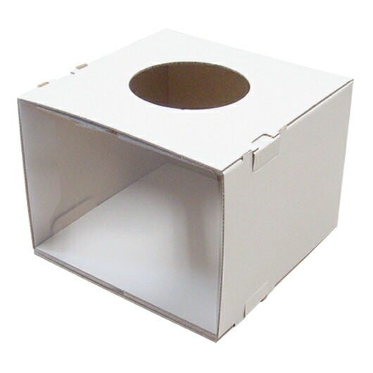 窓付き抽選箱(丸穴タイプ)  サイズ203×203×153mm