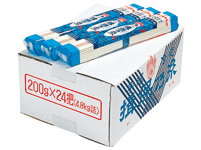 揖保乃糸 手延冷麦　200ｇ×24把入り 御中元 贈答 御供え 手土産　秘密のケンミンshow