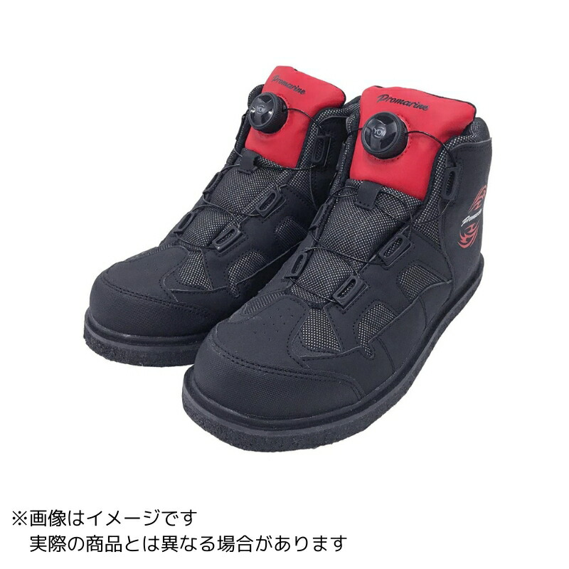 プロマリン FSC305-M フェルトスパイクシューズEX ＃ブラック&レッド ＃M