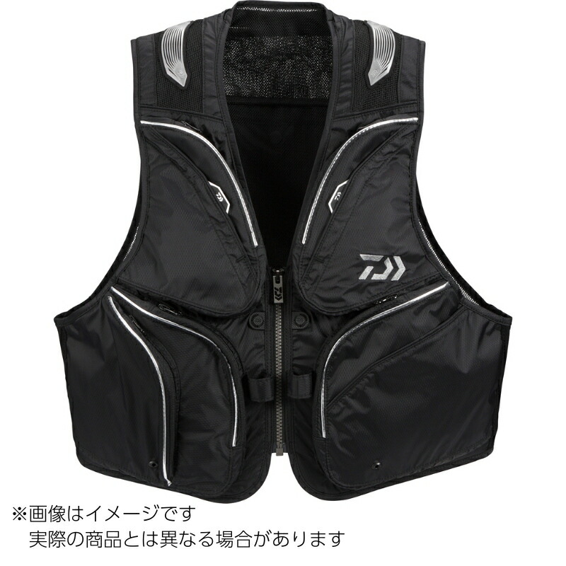 ダイワ DV-3025 ショートフィッシングベスト ＃黒いこと ＃XL