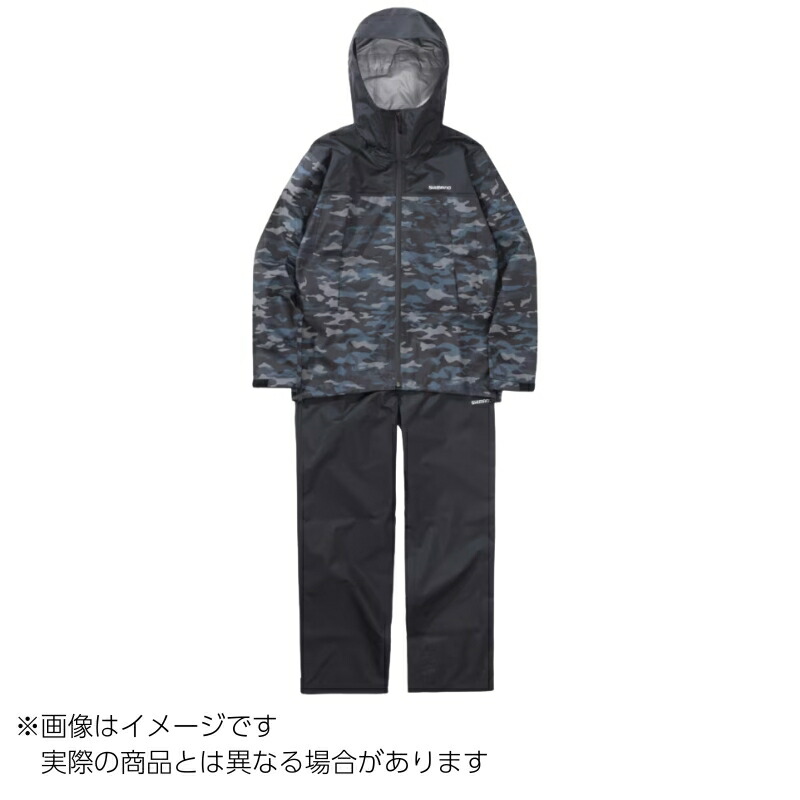 楽天市場】シマノ ウェア 3レイヤー レインスーツ ブラックマルチカモ