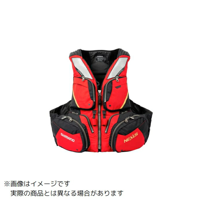 シマノ VF-120W ネクサス フローティングベスト ＃レッド Lサイズ
