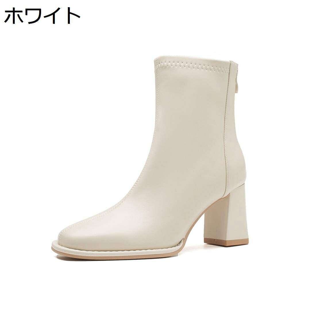 【20%OFFクーポン】ブーティー ショート ラウンドトゥ 秋冬 スクエアトゥ 7cmヒール 無地 軽量 防寒 美脚効果 大きいサイズ 疲れにくい 走れる ハイヒール 入学式 卒業式 ビジネス 通勤オフィス｜Yokos