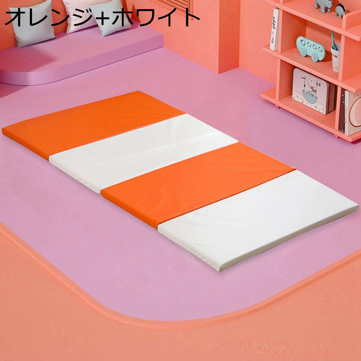 【20%OFFクーポン～】ベビープレイマット レインボー ベビーマット 折りたたみ式 防音 プレイマット 防水 厚手 赤ちゃん 折りたたみマット 衝撃吸収 ケガ防止 ベビージム ヨガ トレーニング 幼稚園 保育園 200*120*4cm｜Yokos