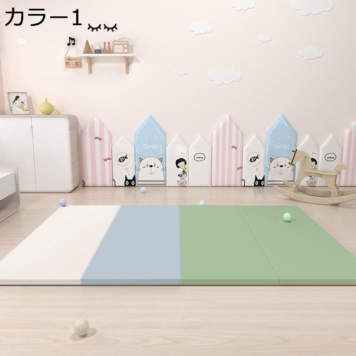【20%OFFクーポン～】プレイマット フロアマット 純色 無地 折りたたみマット ベビークロールマット 防水 キッズプレイマット 赤ちゃん 幼児用 キッズ 子供 安全無毒 ヨガマット 簡約 防汚 防音 滑らない 防ダニ 160cm*120cm*4cm｜Yokos 17,253円