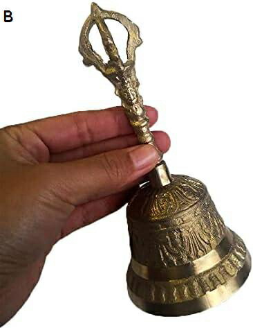 楽天市場】ガンター 金剛鈴 持鈴 じれい 五鈷鈴 高さ約10．6cm