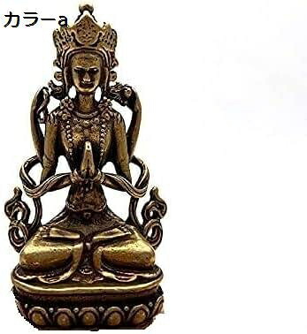 【20%OFFクーポン～】銅製仏像置物 高さ5.5センチメートルアンティーク銅タイ観音仏像ホームデコレーションリビングルーム小さな装飾品オフィスデスクミニチュア置物ギフト