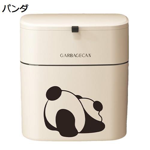 【20%OFFクーポン】ゴミ箱 9リットル キャビネットドアゴミ箱 軽量 蓋付き カウンター堆肥箱 シンク下抗臭廃棄物バスケット キッチン ホーム オフィス 寮部屋 リビングルーム用ゴミ箱 古紙ビン バスルームゴミ