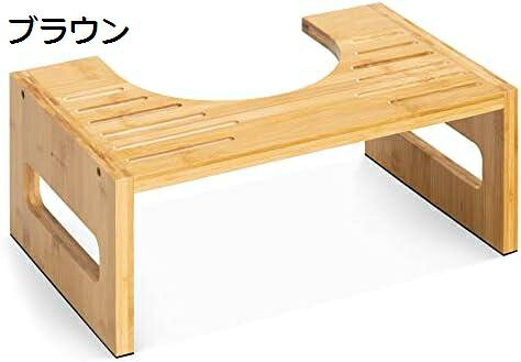 【20%OFFクーポン~】スツール トイレ用 踏み台 ステップ台 - スツール 椅子 足置き台 高さ調整 台 - 滑り止め 組み立て簡単 竹製 43.5x28x18.3cm|Yokos