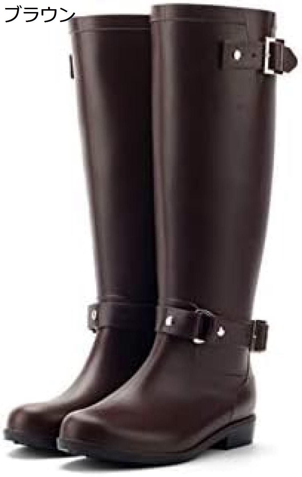 【20%OFFクーポン～】レディース レインブーツ ロング 長靴 雨靴 オシャレ レインシューズ 黒 シンプル 完全防水 ロングブーツ 撥水 防風 梅雨対策 おしゃれ アウトドア 大雨 レイングッズ きれいめ 大きいサイズ 釣り 柔らか 通勤 通学 ブーツ 滑り止め 女性｜Yokos