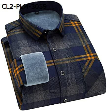 【20%OFFクーポン】フォーマルシャツ メンズ 長袖 フリース ウォームチェック柄 大きいサイズ 冬服 柄シャツ｜Yokos