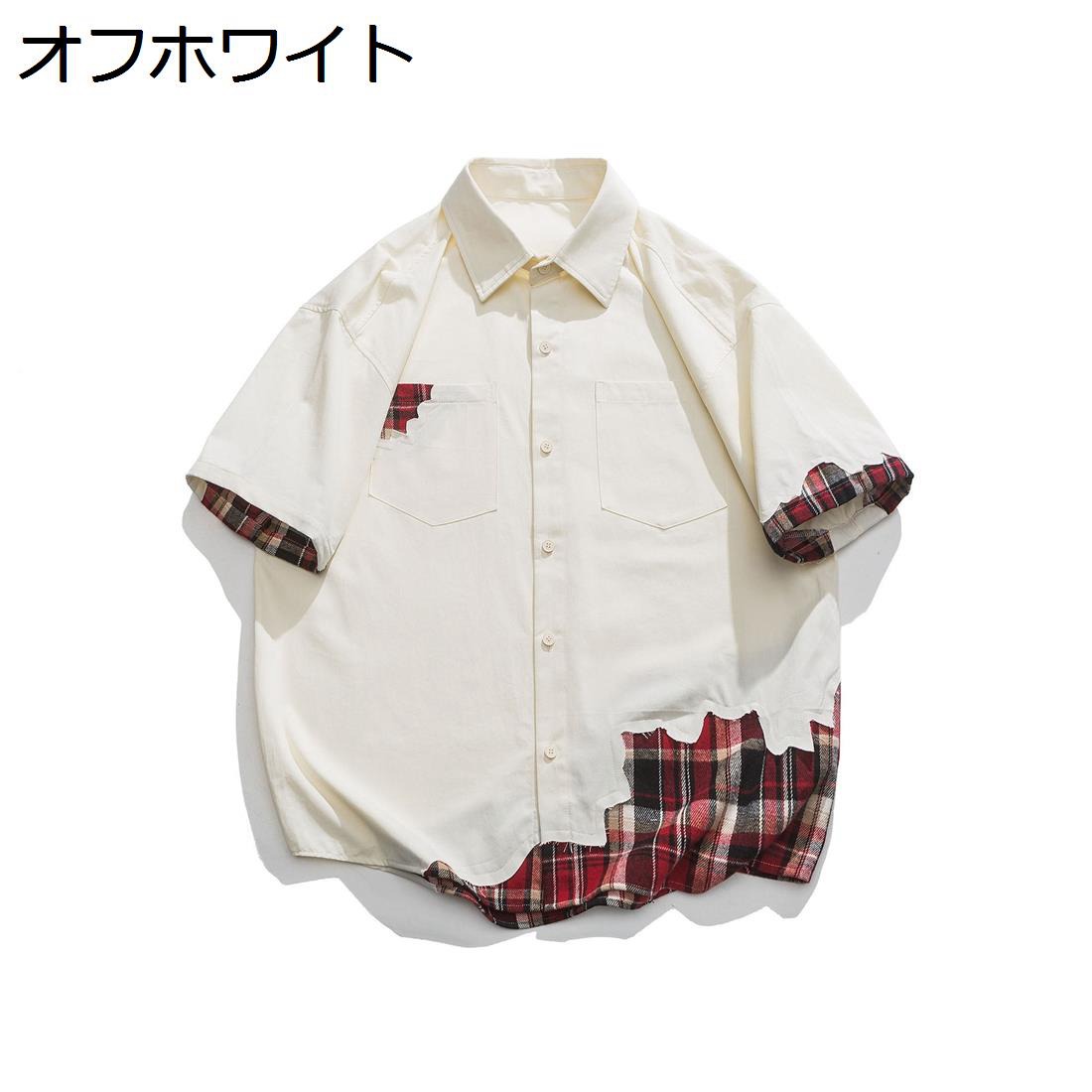 【20%OFFクーポン】半袖シャツ メンズ カジュアルシャツ ワイシャツ 春夏 綿 開襟 五分袖 日系 通気吸湿 耐久性 ゆったり 肌に優しい おしゃれ かっこいい 汗染み防止 普段着 部屋着 男性 トップス 夏服 通勤通学