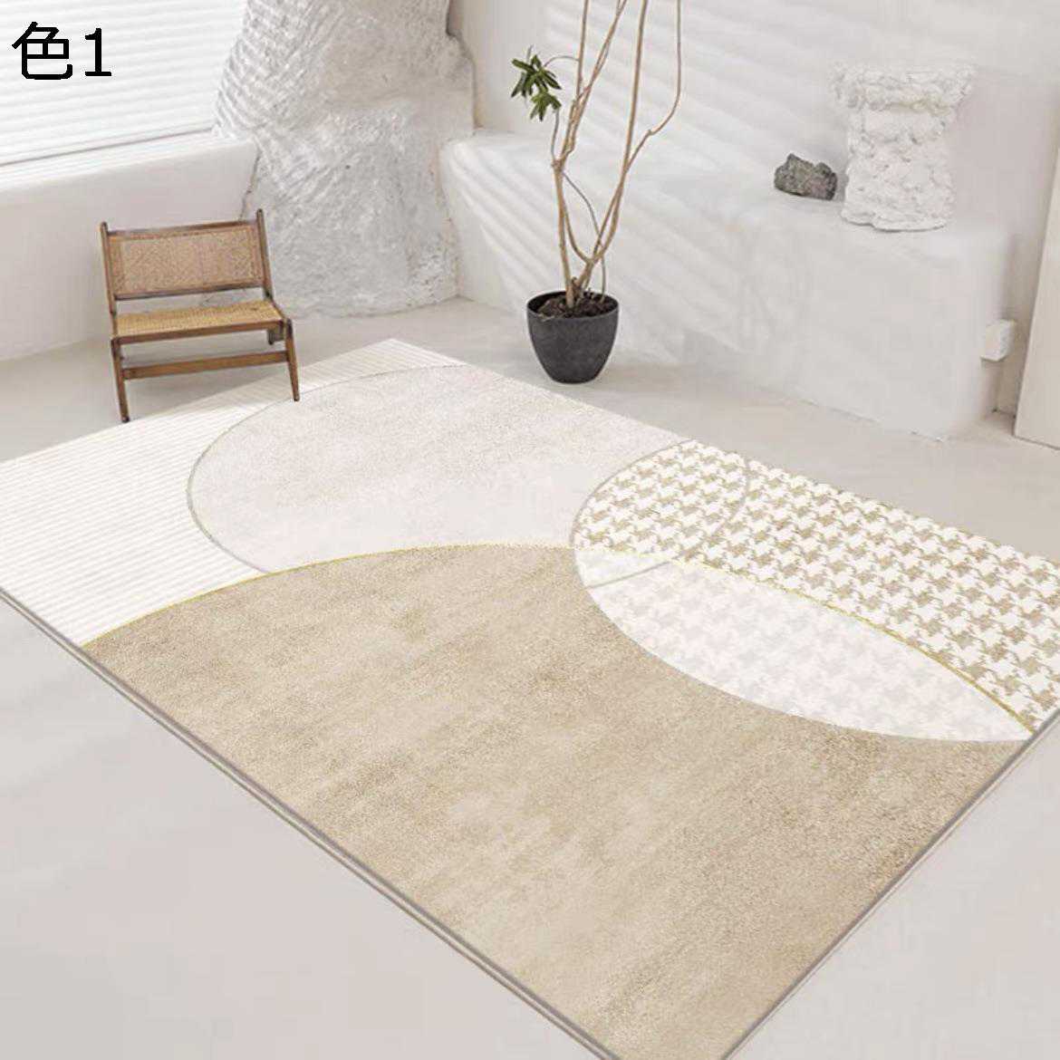 【20%OFFクーポン】ラグ　おしゃれ　洗える　オールシーズン　200×300cm　幾何学柄　滑り止め付き　カーペット　室内用　リビング　居間　ラグマット　rafh-40