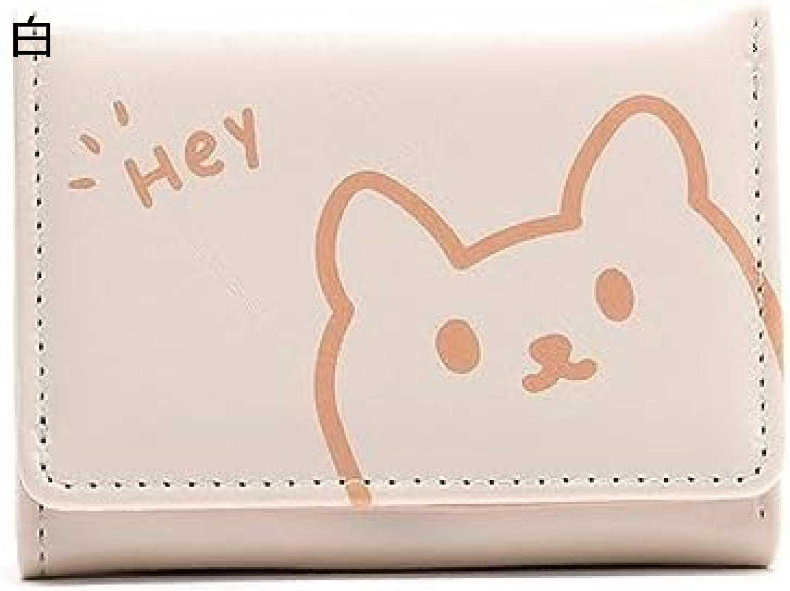 【15%OFFクーポン～】三つ折り財布 レディース 猫柄 お札/カード入れ 手のひらサイズ 大容量 シンプル かわいい ウォレット ミニ財布 短財布 軽量 コンパクト 多機能 ギフト