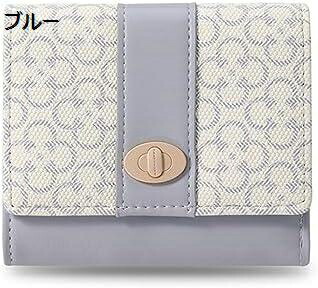 【20%OFFクーポン】三つ折り財布 レディース 小銭入れ 花柄 お札/カード入れ 手のひらサイズ 大容量 シンプル かわいい ウォレット ミニ財布 短財布 軽量 コンパクト ギフト 多機能