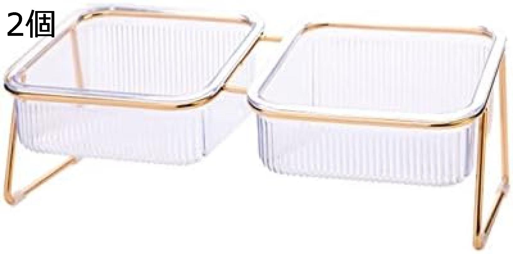 【20%OFFクーポン～】ペットボウル 猫 食器 フードボウル スタンド えさ ウォーターボウル 猫水盆 皿 餌入れ 透明 ごはん皿 お皿 食べやすい プラスチック 食器台 滑り止め シングル 傾斜 食器台 ダブルボウル 犬猫ボウル アイアンスタンド