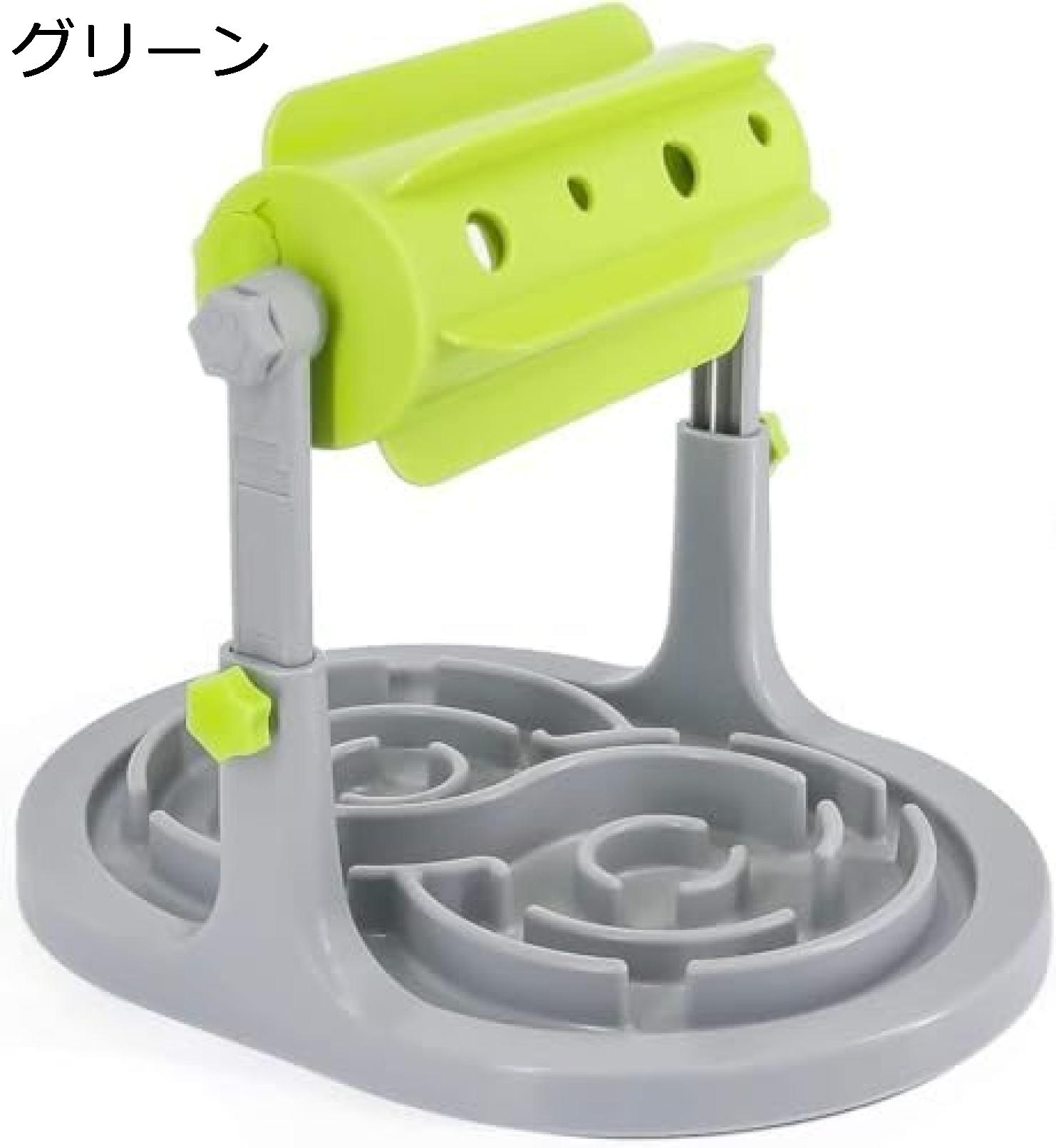 【20%OFFクーポン～】猫と犬のローラー自動給餌器おやつのおもちゃペットフードボウルフード容器回転すると食べ物が落ちて早食いを防ぐプレートペットカトラリーおもちゃ小型犬知育玩具