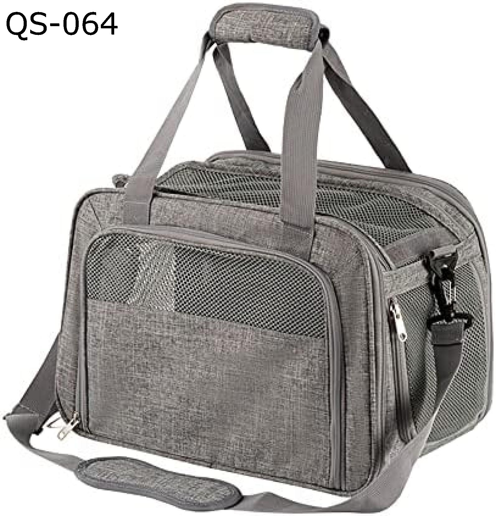 【20%OFFクーポン～】ペットリュック ペットハンドバッグ ペットキャリーバッグ 猫キャリーバッグ ペットショルダーバッグ キャリーバッグ ペットバッグ 猫バッグ おでかけ猫バッグ 通気性 ペット用品 通気性 運転 避難 旅行 通院 (グレー,QS-064)｜Yokos 7,643円