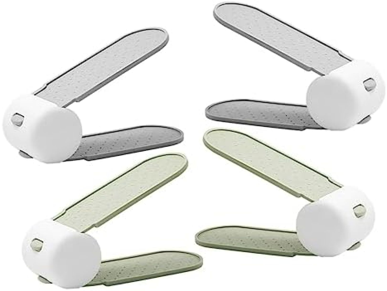 【20%OFFクーポン～】4個 シューホルダー ダブルデッカーシューズスロット デッキシューズラック シューズラックオーガナイザーホルダー ステップ サンダル ディスプレイ ライザー スリッパホルダー スリ