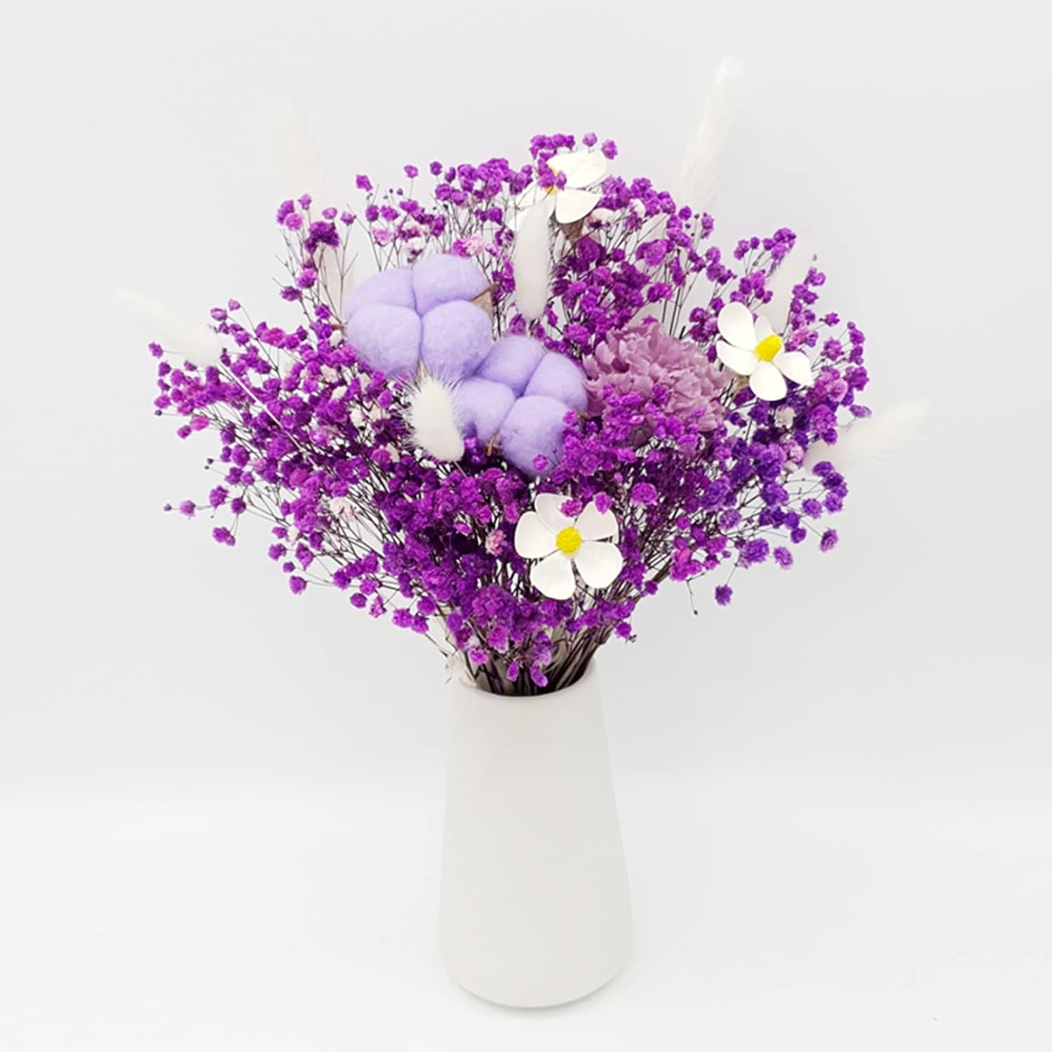 【20%OFFクーポン】ドライフラワー 花瓶付き 枯れない花 満天星 薔薇 太陽花 アジサイ 置物 植物 ドライフラワー 水不要 北欧 ホーム装飾 玄関 リビング リビング お供え花 お盆 仏花 お仏壇 書斎 自宅 贈り物 4,830円